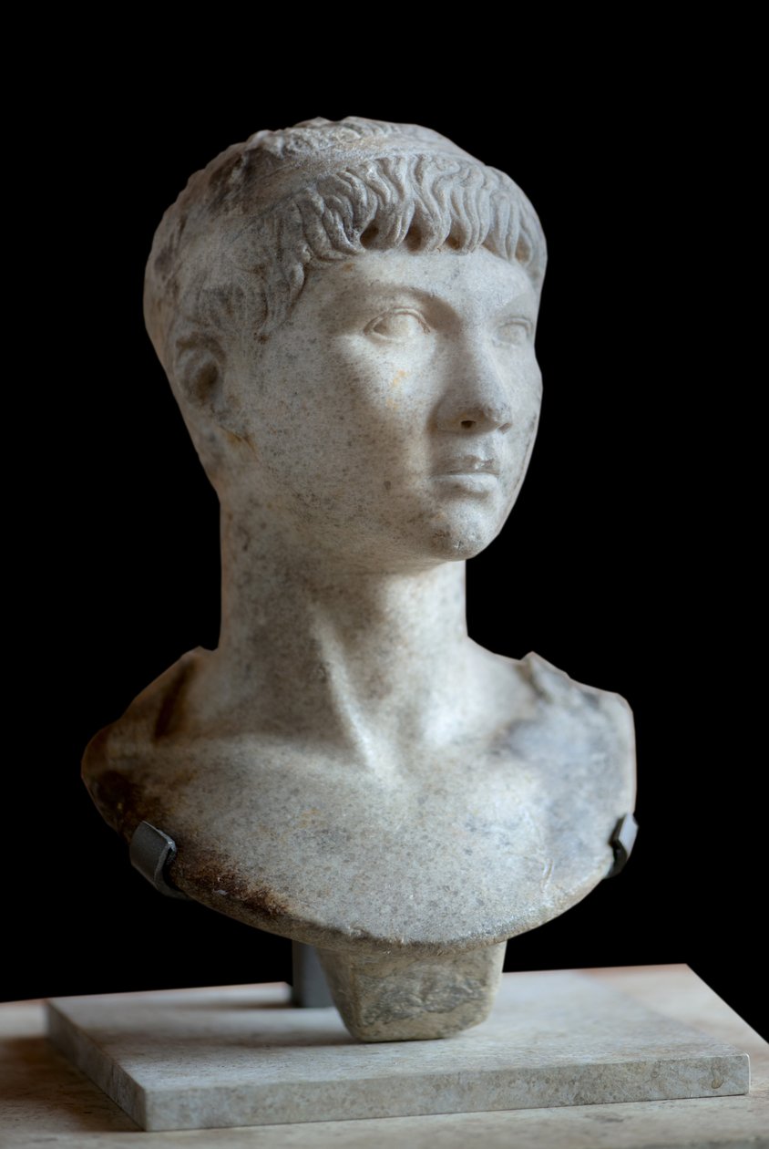 Busto de Ptolema de Mauritania (10 a.C. - 40 d.C.) mármol de Roman Roman