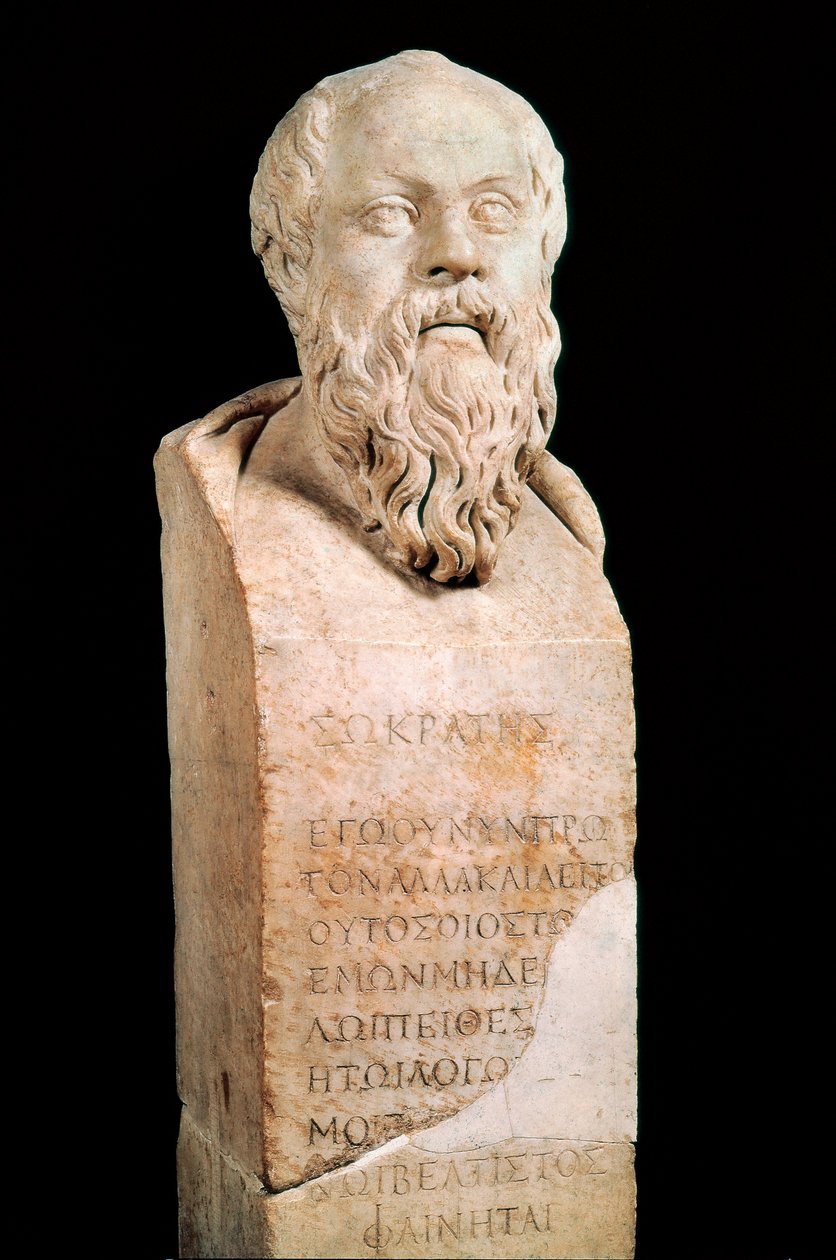 Busto de Sócrates (470 a.C. - 399 a.C.) filósofo griego de Roman Roman