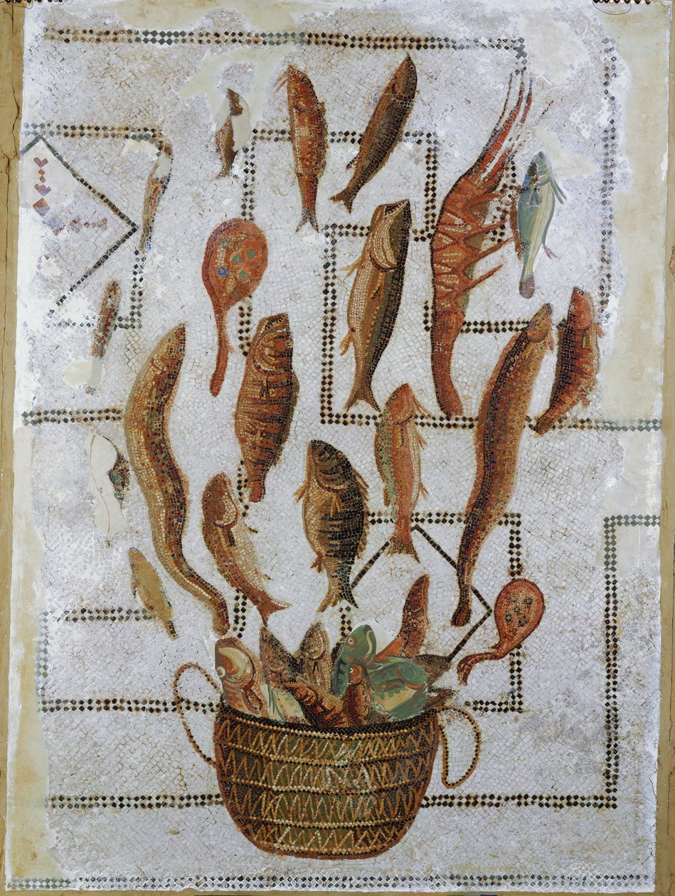 Peces escapando de una cesta de Roman Roman