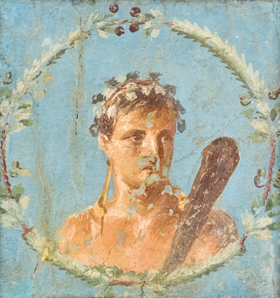 Fresco que representa a Hércules de Roman Roman