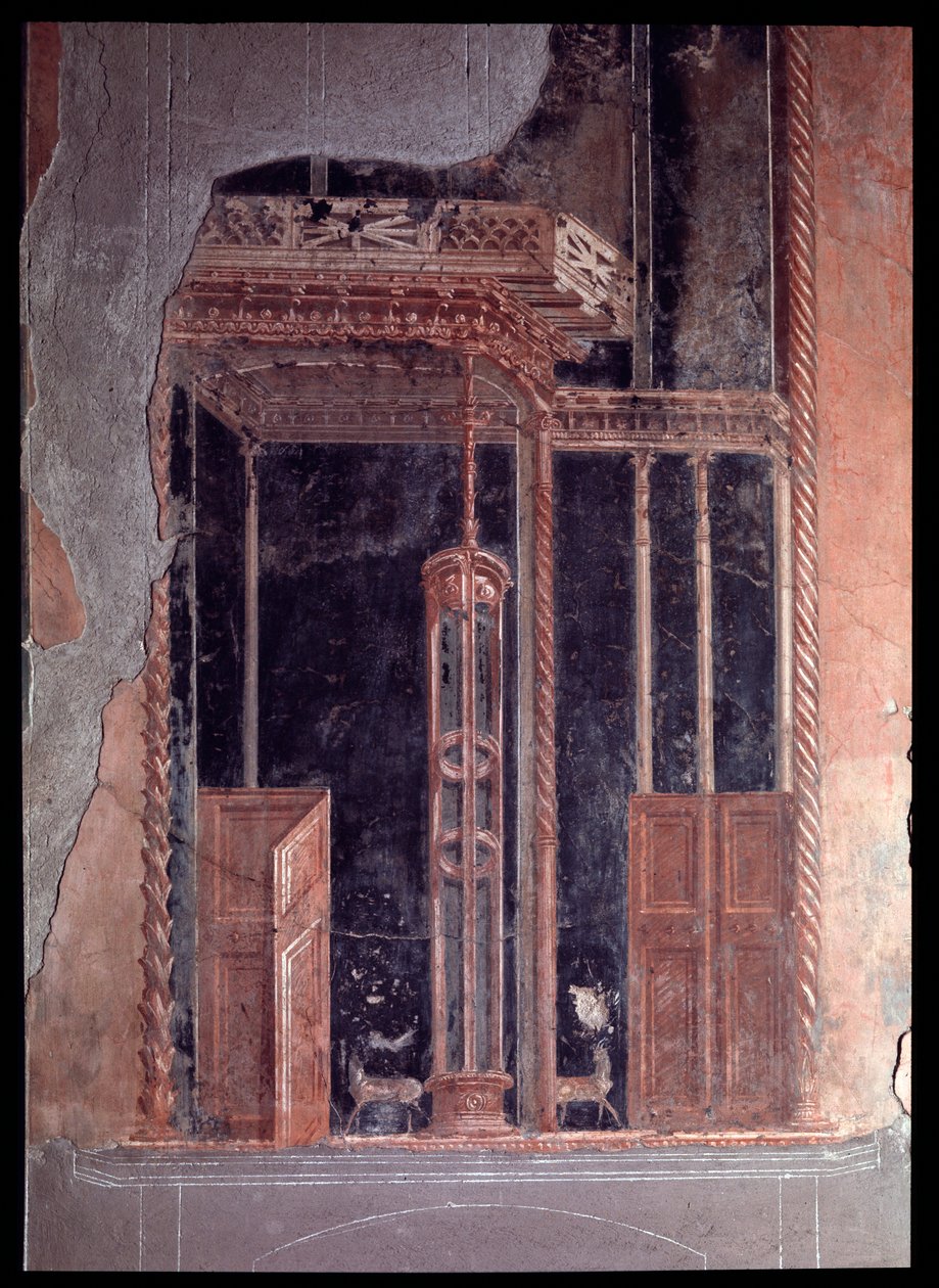 Fresco del triclinio de la casa dei cervi, siglo V a.C.-siglo I d.C. de Roman Roman