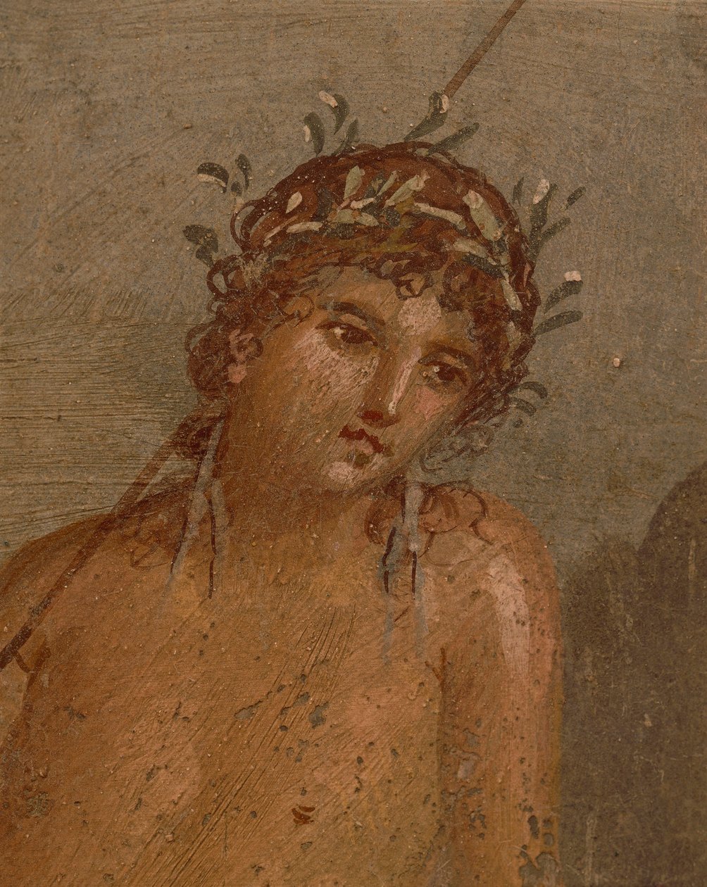 Italia, Región de Campania, Provincia de Nápoles, Pompeya, Casa de Marco Lucrezio Frontone Fresco que representa a Narciso junto a un estanque de Roman Roman