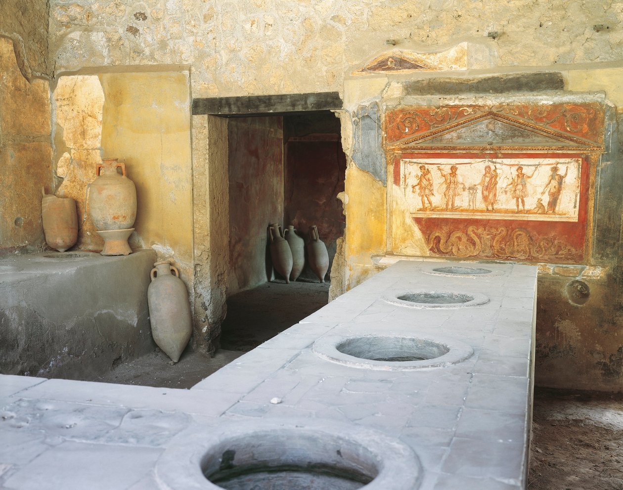 Italia, Campania, Pompeya, Thermopolium in Via dell