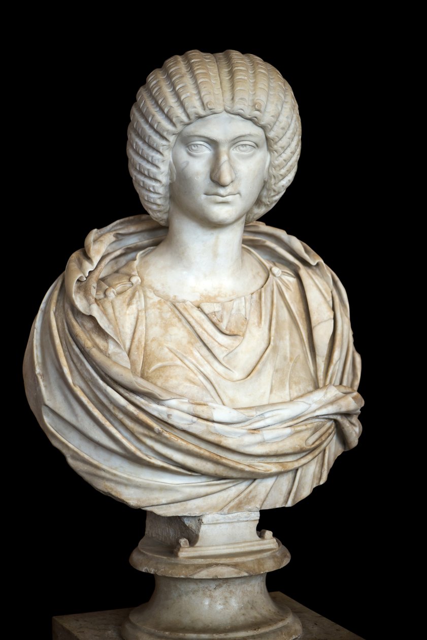 Julia Domna (ca. 170 - 217 d.C.), mármol, arte romano de Roman Roman