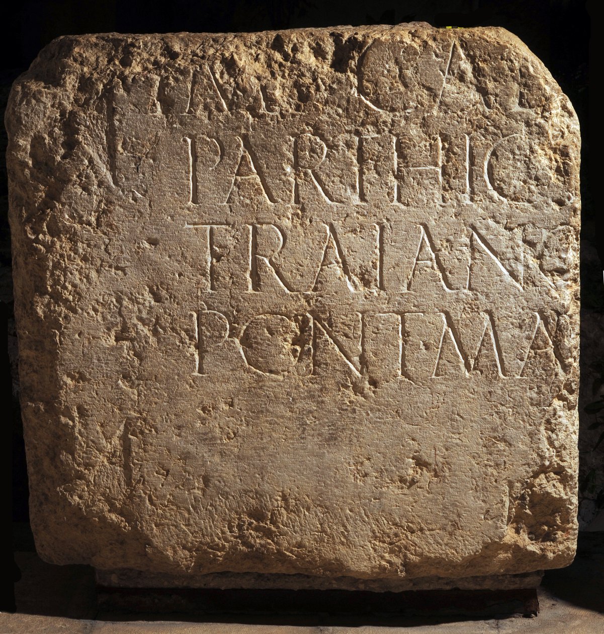 Parte de una inscripción hadriánica más grande, siglo II d.C. (piedra) de Roman Roman