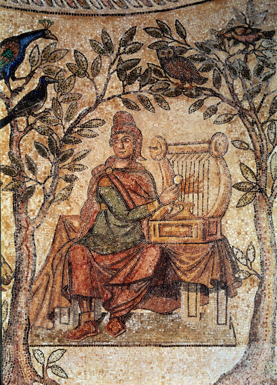 Arte romano: Orfeo encantando a los pájaros de Roman Roman
