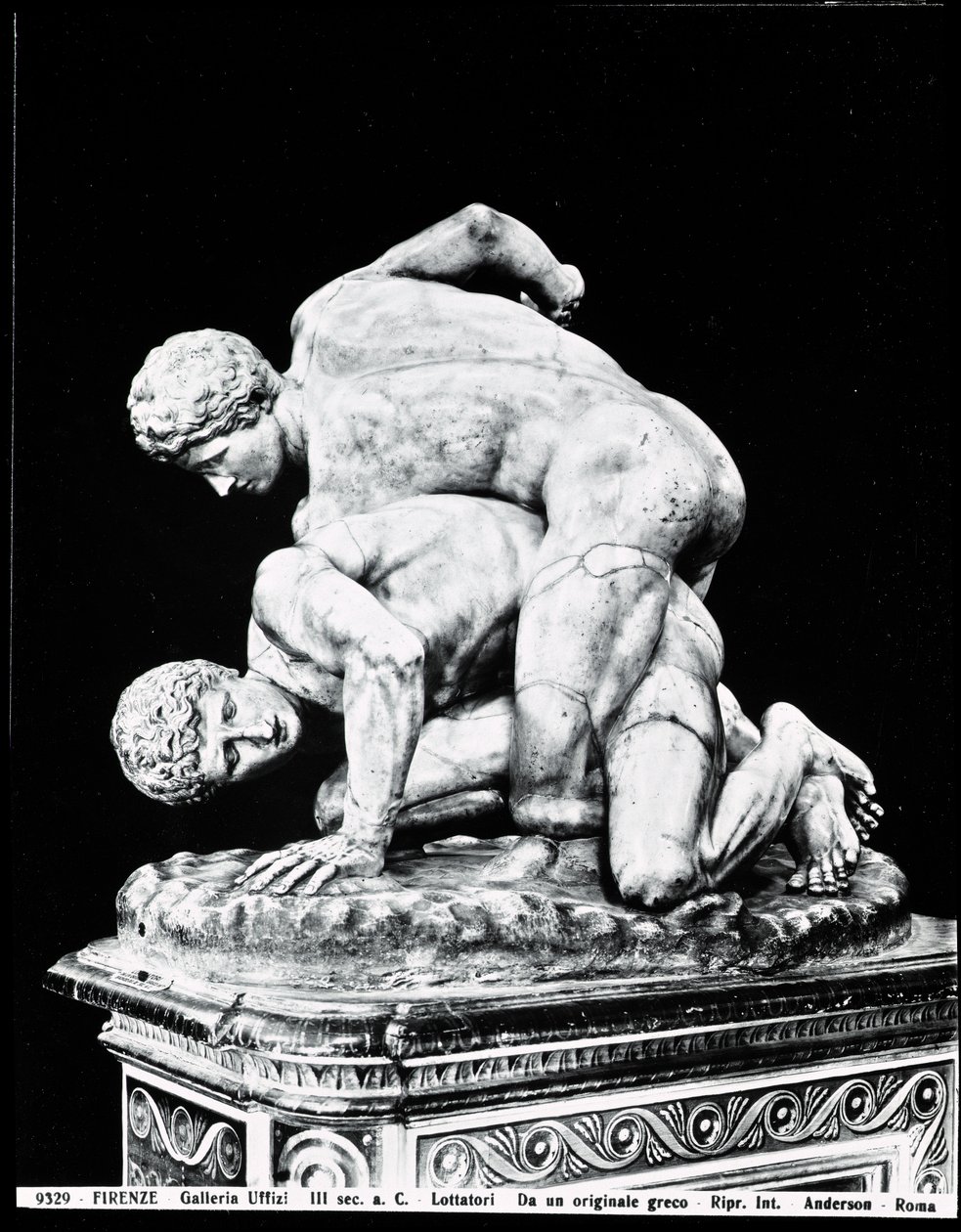 Los luchadores, después de un original griego del siglo III a.C. (detalle) de Roman Roman