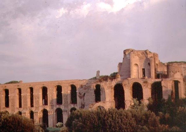 Vista del Palatino desde el Circo Máximo de Roman Roman
