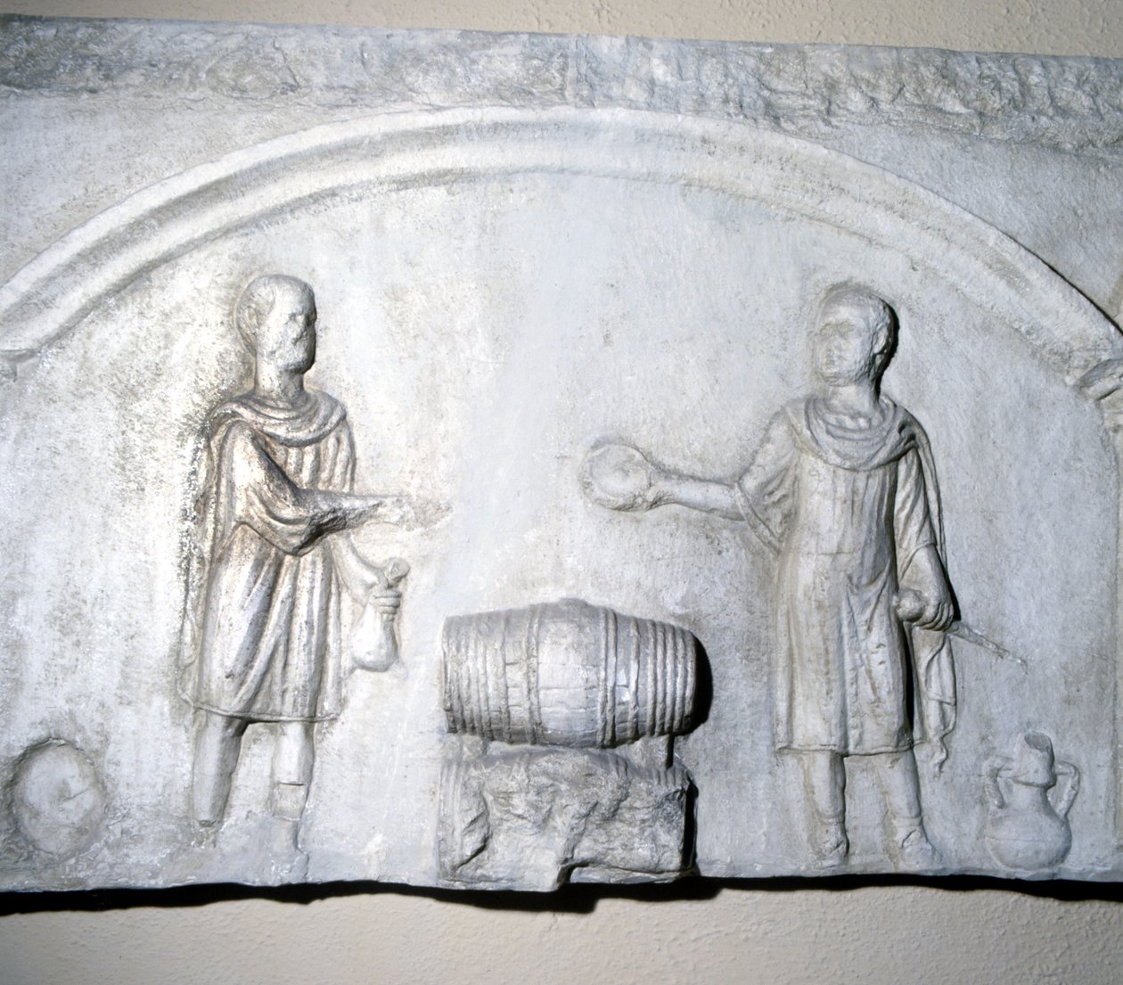 Señal del comerciante de vino en la época romana de Roman Roman