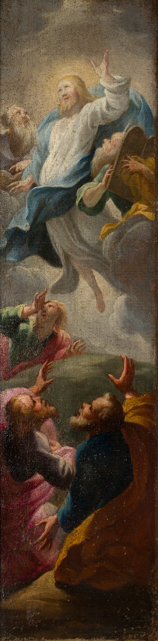 Cristo apareciendo a sus discípulos, c.1650-1750 (óleo sobre lienzo) de Roman School