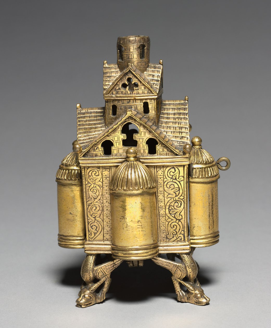 Incensario y Soporte para una Cruz de Altar, 1150-1175 de Romanesque