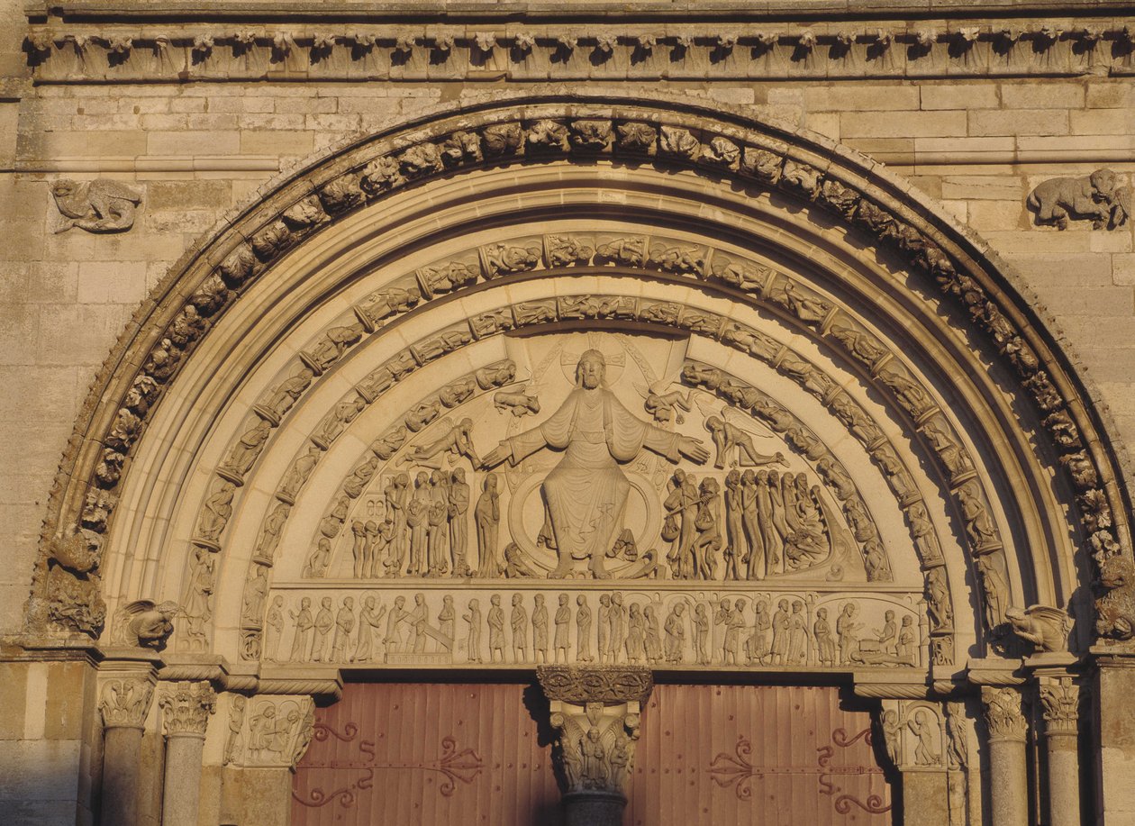 Tímpano de la Catedral de Vézelay (Yonne 89) de Romanesque