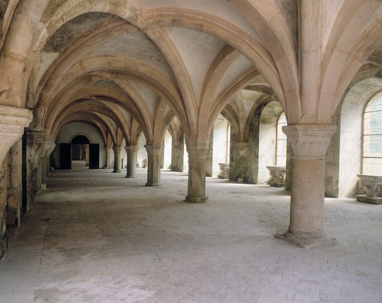 Vista del scriptorium de Romanesque