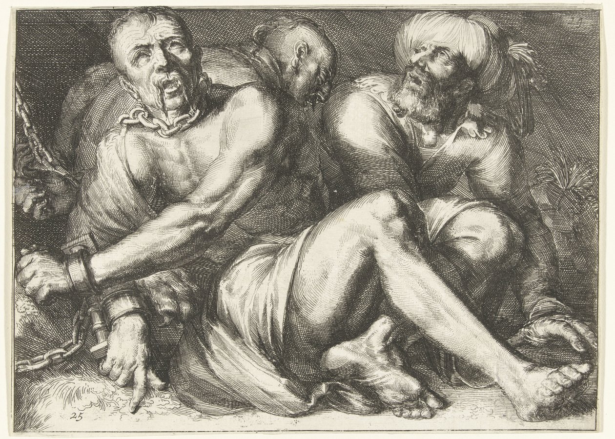 Prisioneros Glorificación de la Orden Teutónica, en particular de la Gran Comandancia Alden Biesen (título de la serie) de Romeyn de Hooghe