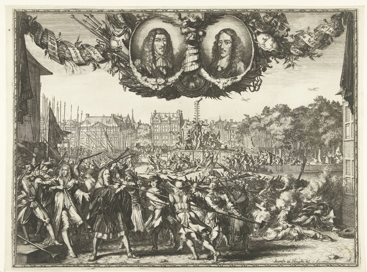 Asesinato de los hermanos de Witt, 1672 de Romeyn de Hooghe