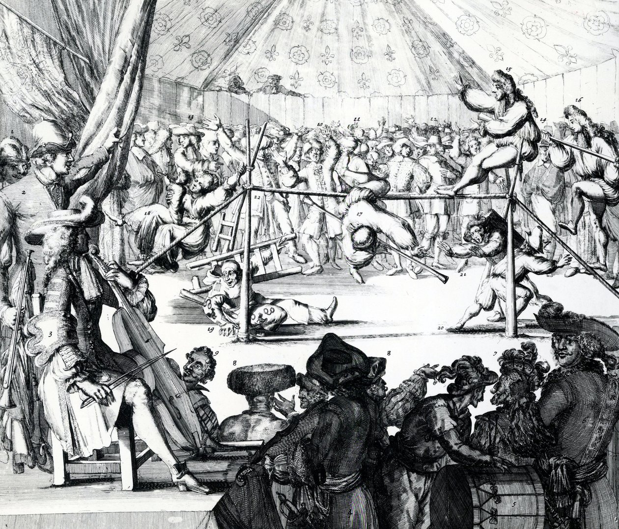 Paye qui tombe, 1697 de Romeyn de Hooghe