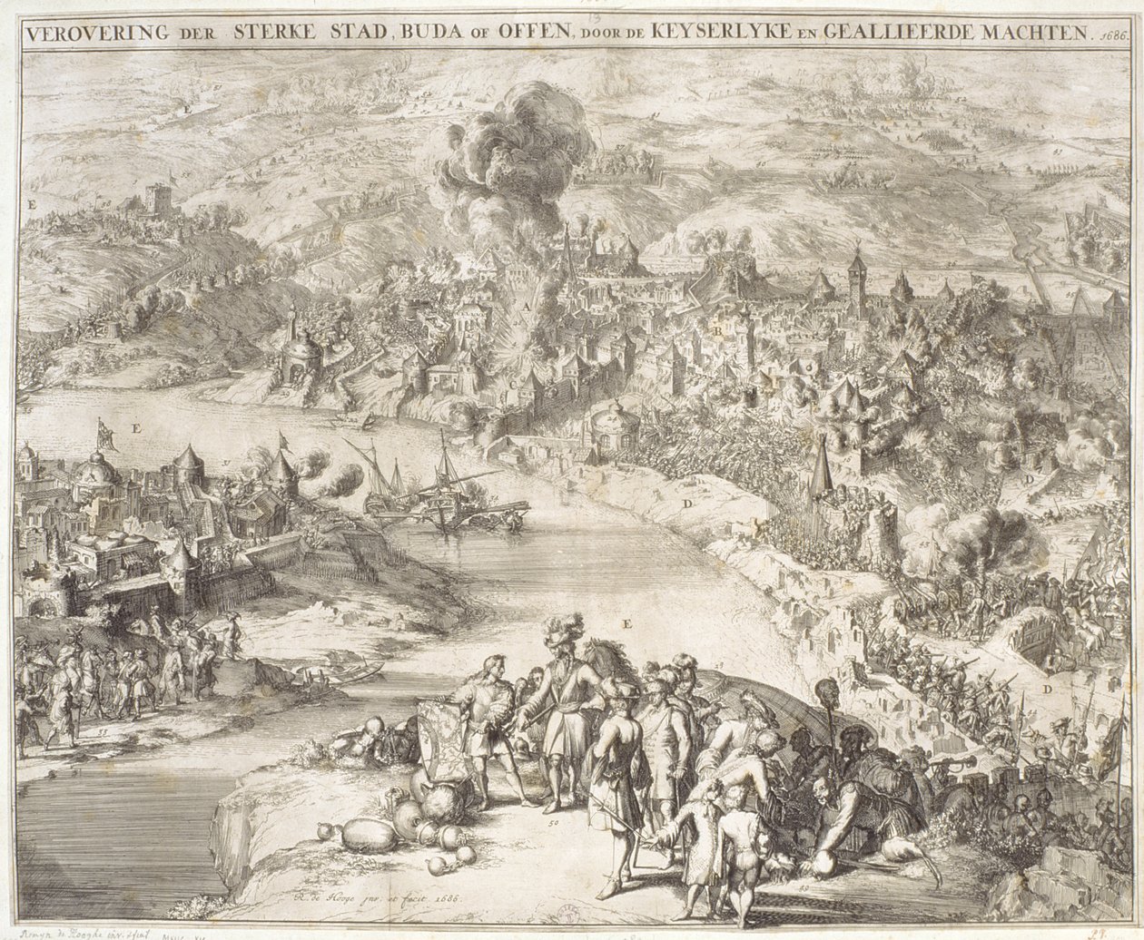 El asedio de Buda en 1541, 1686 de Romeyn de Hooghe