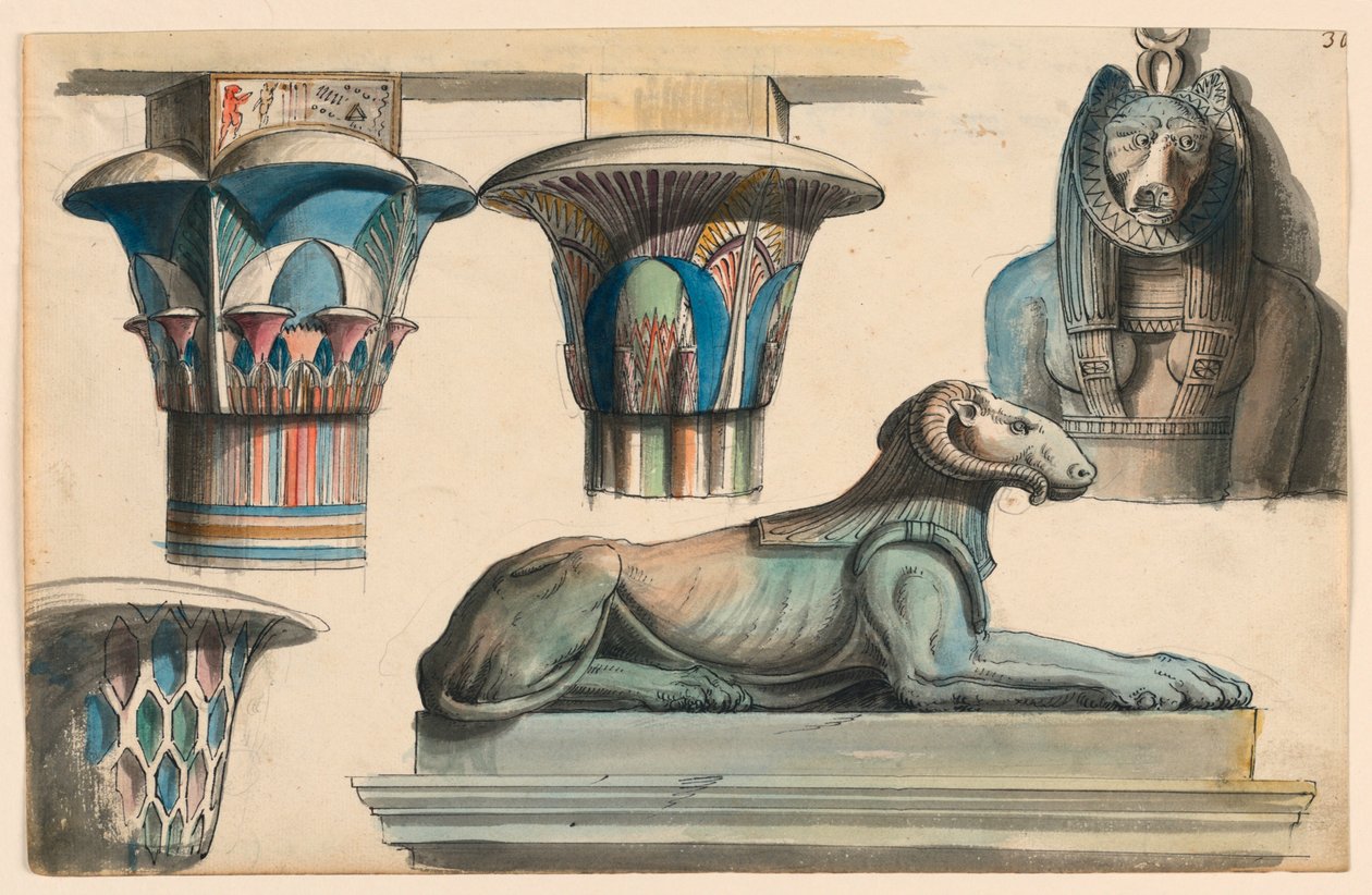 Antigüedades egipcias de Romolo Achille Liverani