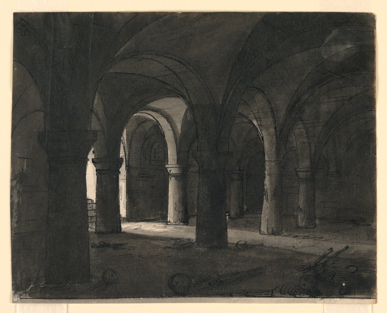 Diseño escénico, cripta de Romolo Achille Liverani