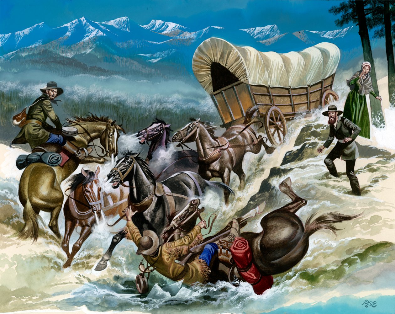 Accidente de camino al Oeste de Ron Embleton