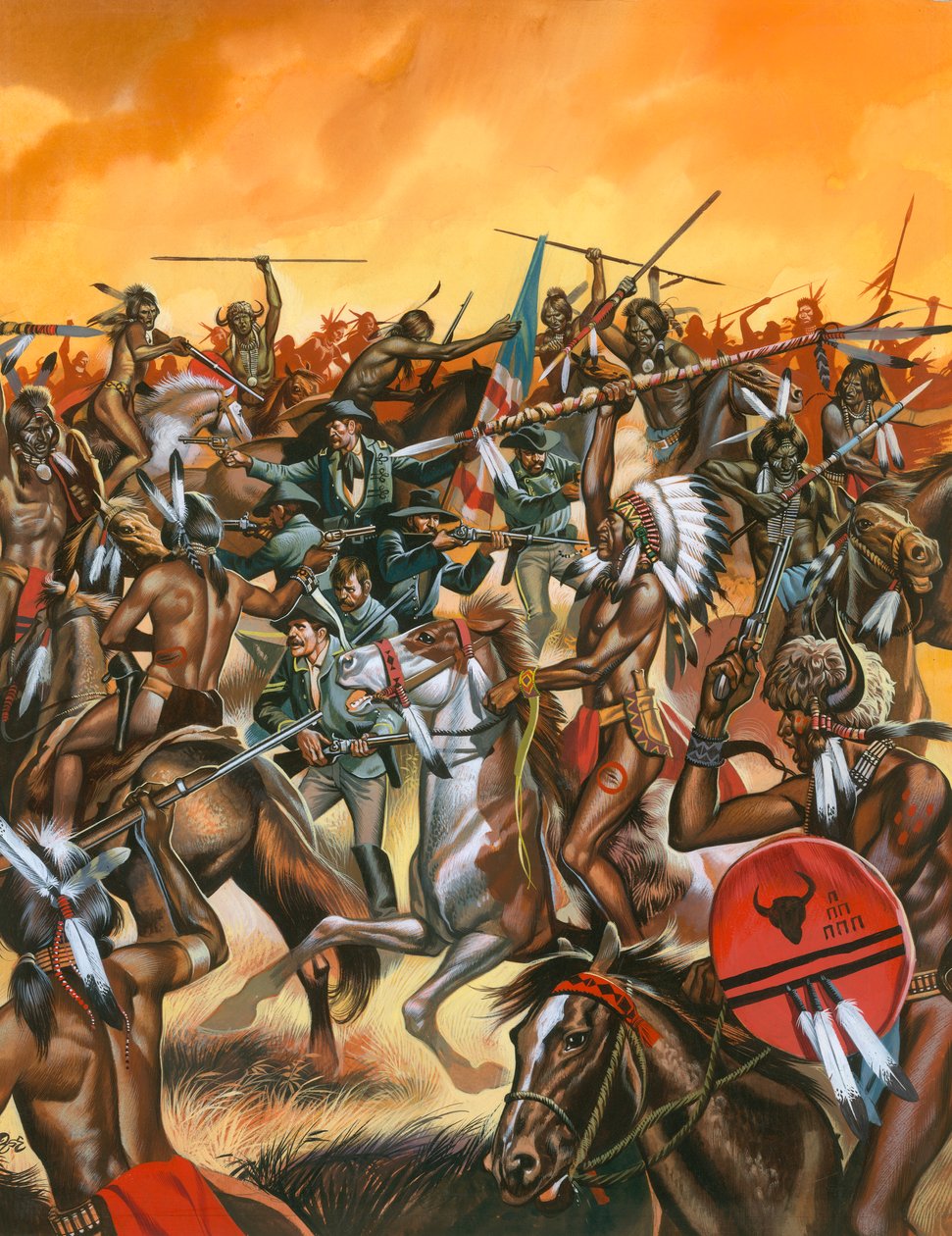 Batalla de Little Bighorn de Ron Embleton