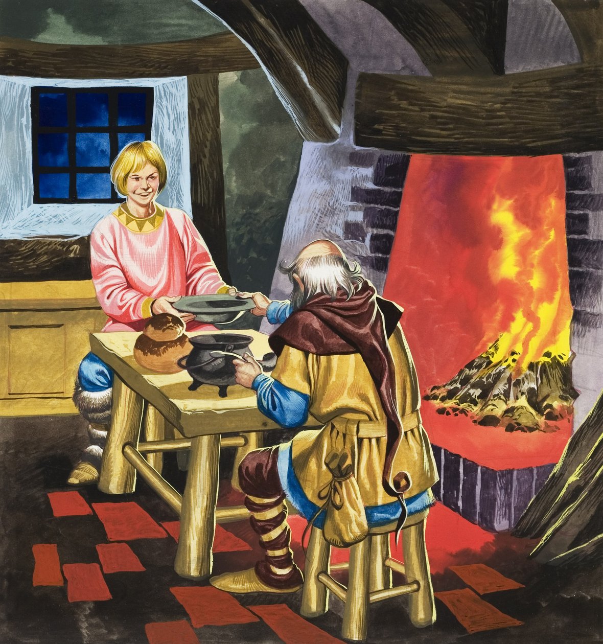 Cuento de hadas (gouache sobre papel) de Ron Embleton