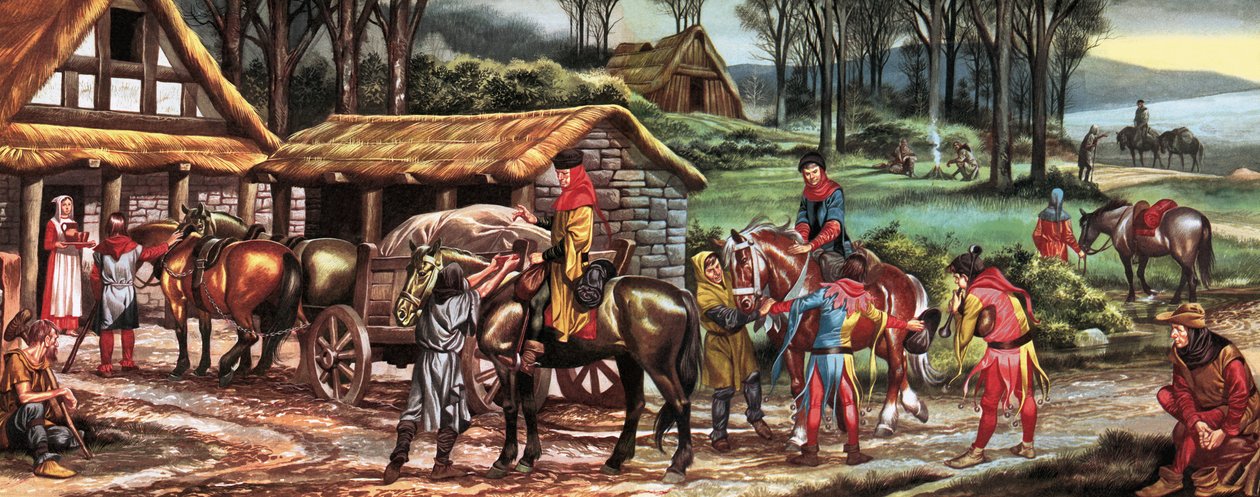 En tiempos de nuestros antepasados: Las caravanas mercantes de Ron Embleton