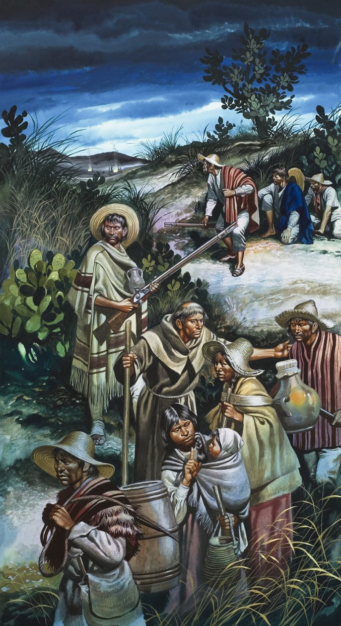 José María Morelos (1765-1815) (gouache sobre papel) de Ron Embleton
