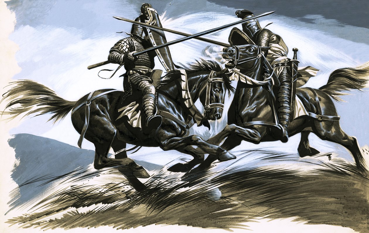 Roland y Oliver, los amigos guerreros de Ron Embleton