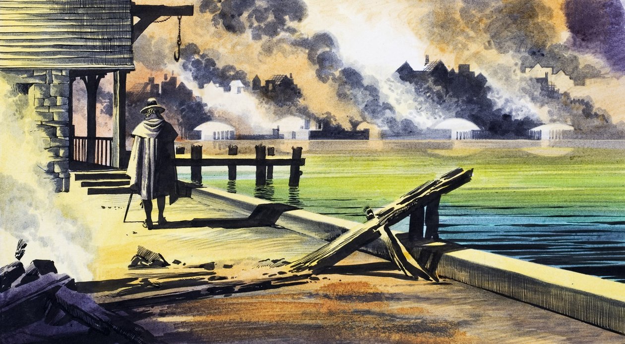 El Gran Incendio de Londres de Ron Embleton