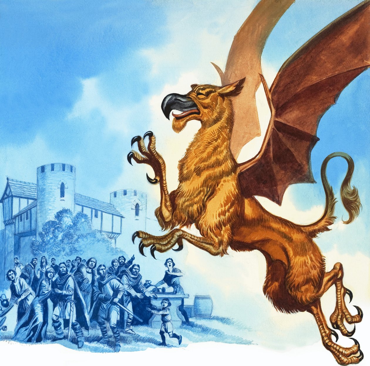 La leyenda de Gudrun: Hagen y los Grifos de Ron Embleton