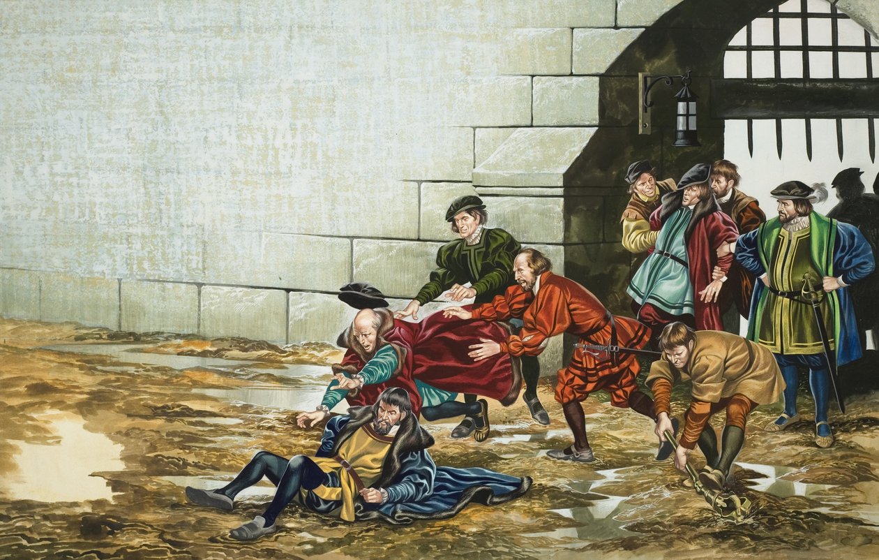 El sargento de armas (gouache sobre papel) de Ron Embleton
