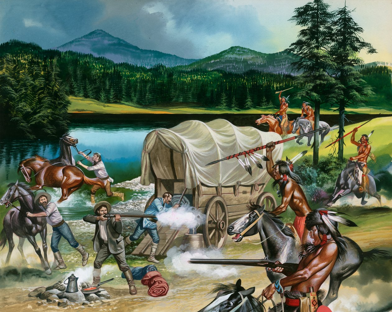 Cuando cabalgaba el Hombre Rojo: Los Nez Perce de Ron Embleton