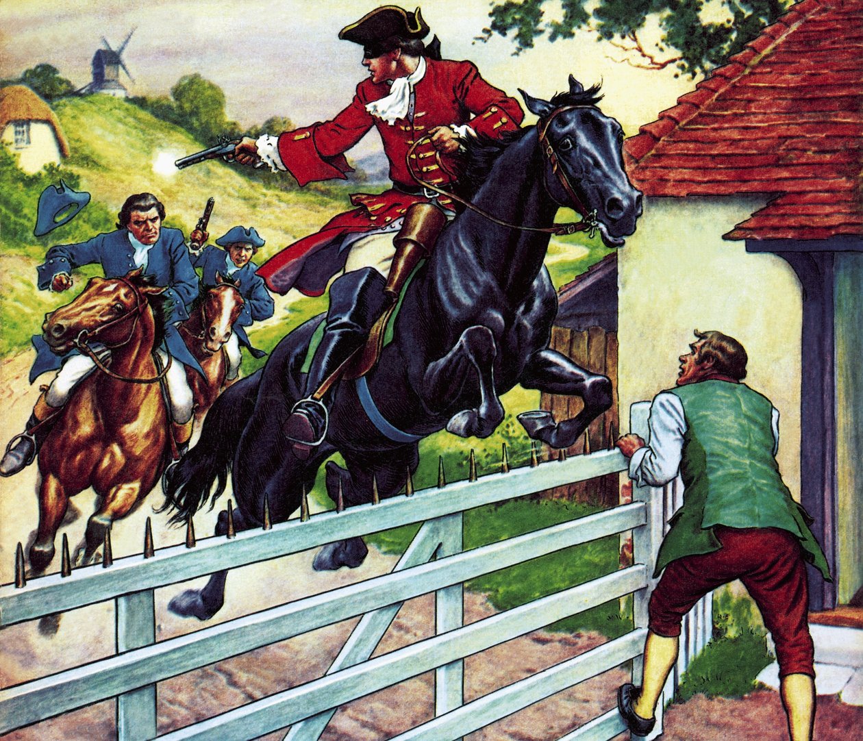 Cabalgata de Dick Turpin a York en su caballo Black Bess de Ronald Simmons