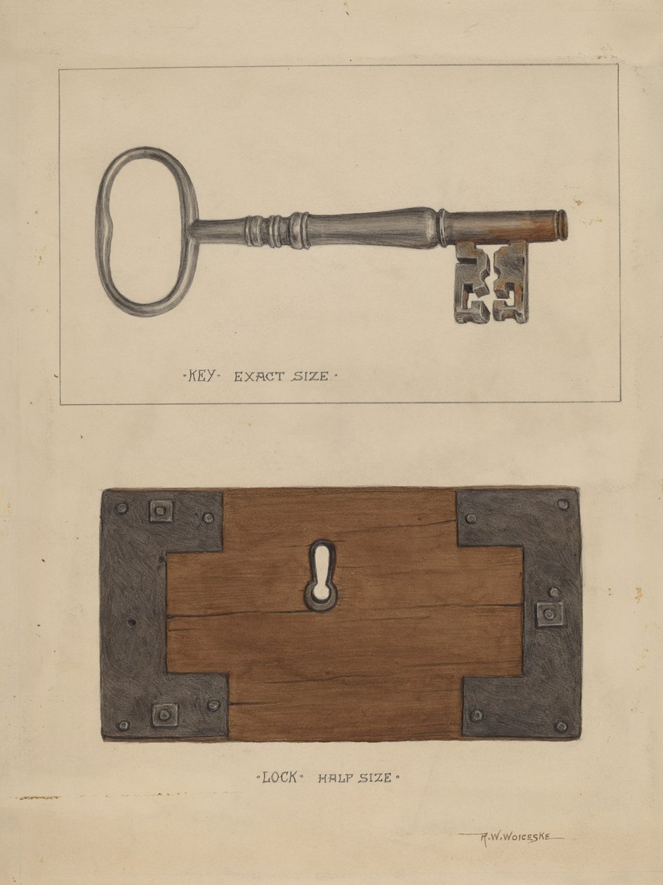 Llave y cerradura de Ronau William Woiceske