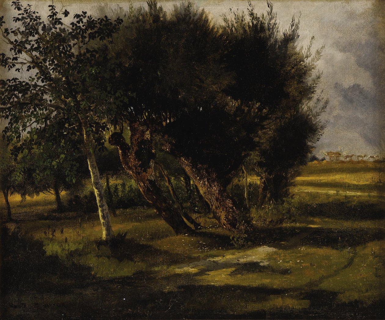 Ramos de árboles en la pradera de Rosa Bonheur
