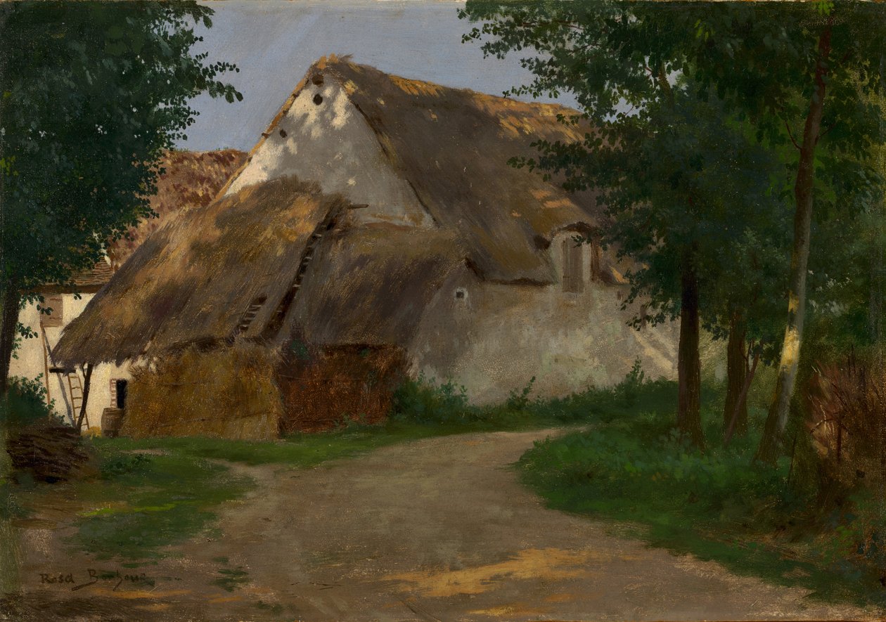 La granja en la entrada del bosque, 1860-1880 de Rosa Bonheur