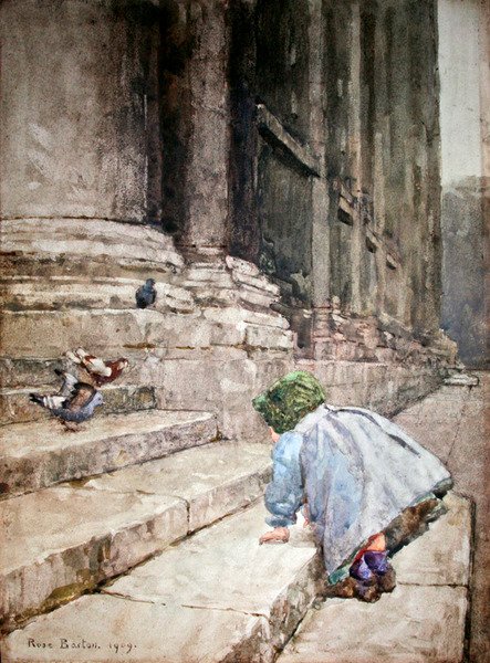 Alimentando a las palomas de Rose Maynard Barton