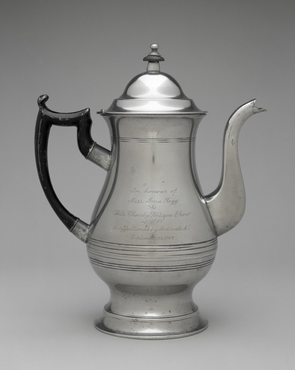 Cafetera o tetera, c. 1830-1870 de Roswell (attr.to) Gleason