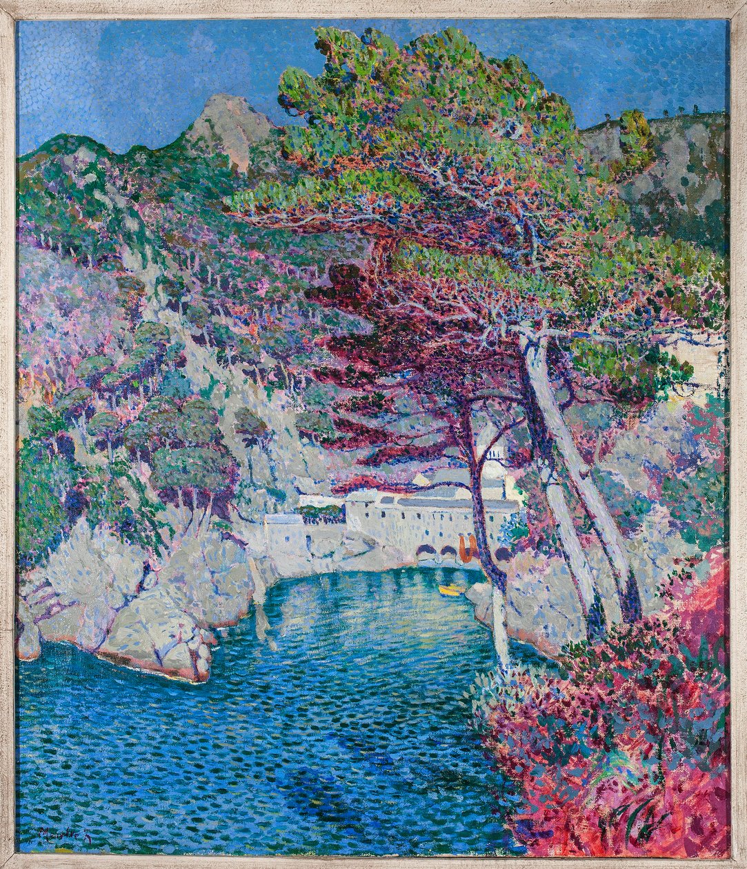 Vista de San Fruttuoso, cerca de Camogli de Rubaldo Merello