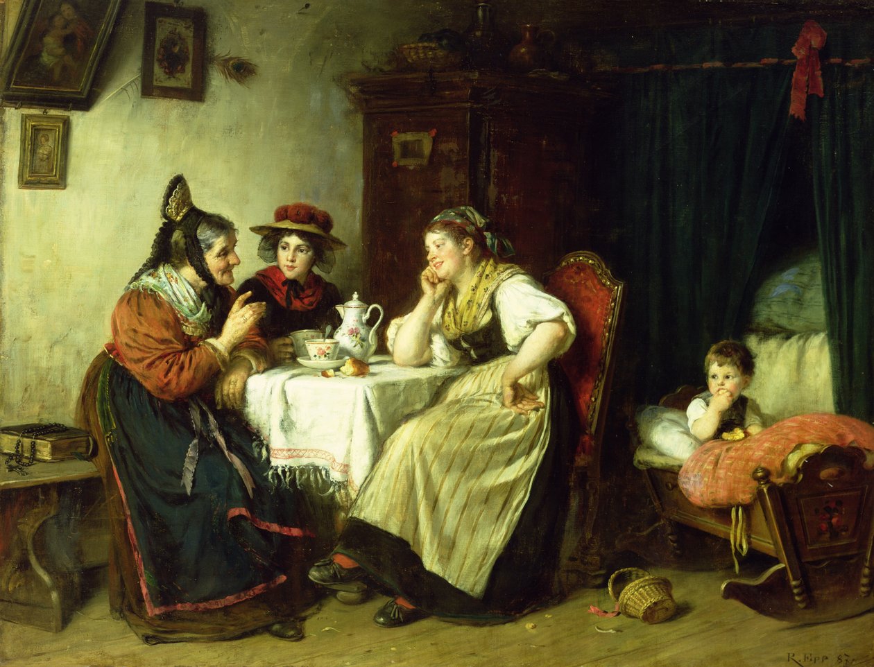 Las chismosas, 1887 de Rudolf Epp