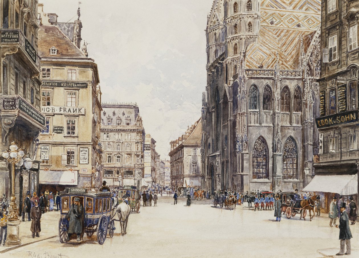 Stefansplatz, Viena de Rudolf Bernt
