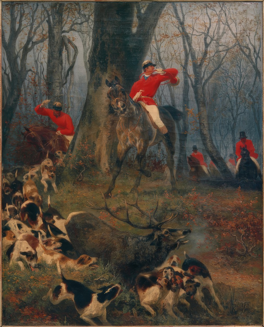 Caza de parforce de Rudolf Carl Huber
