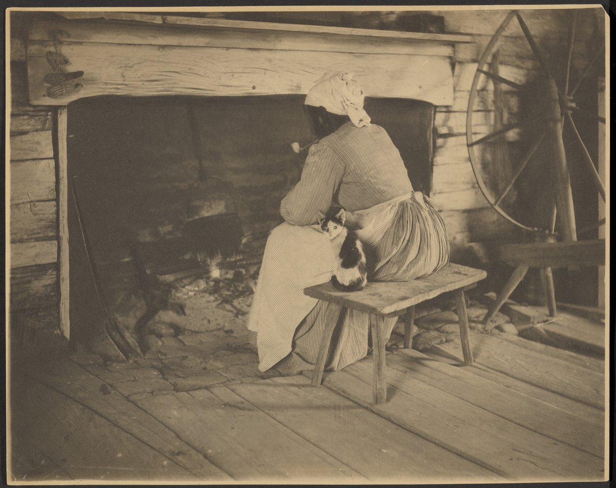 [Mujer junto al hogar] de Rudolf Eickemeyer, Jr.
