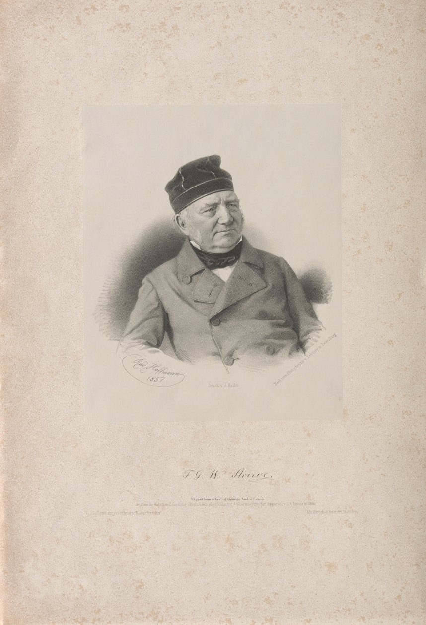 Friedrich Georg Wilhelm Vasily Yakovlevich von Struve 1793-1864, 1857 de Rudolf Hoffmann