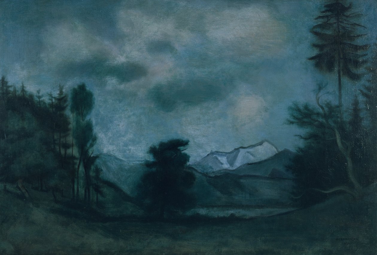 Paisaje alpino de Rudolf Kremlicka