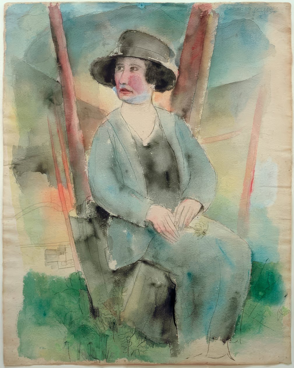 Frau mit Hut von Rudolf Schlichter