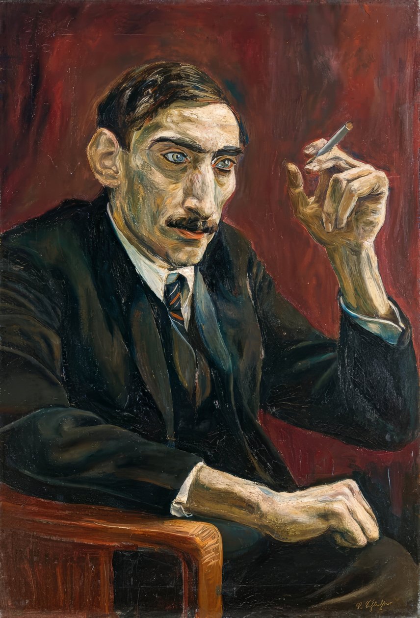 Retrato de un periodista oriental de Rudolf Schlichter