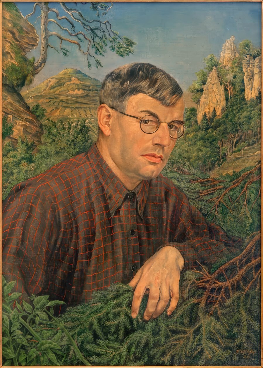 autorretrato de Rudolf Schlichter