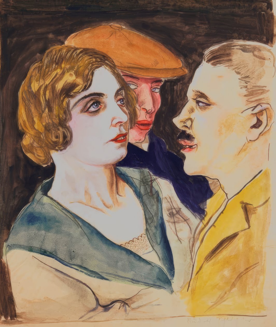 Pareja de baile y espectadores de Rudolf Schlichter